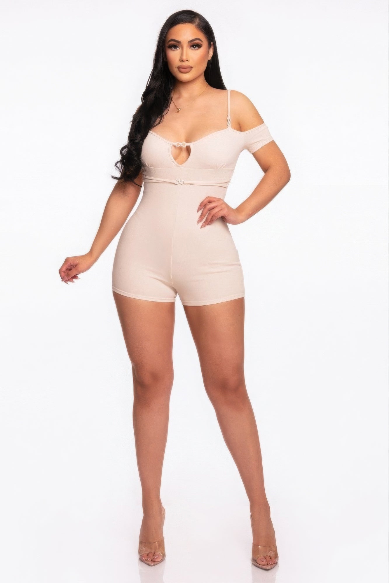 Dreamkue Infinity Off-shoulder Knitted Rompers