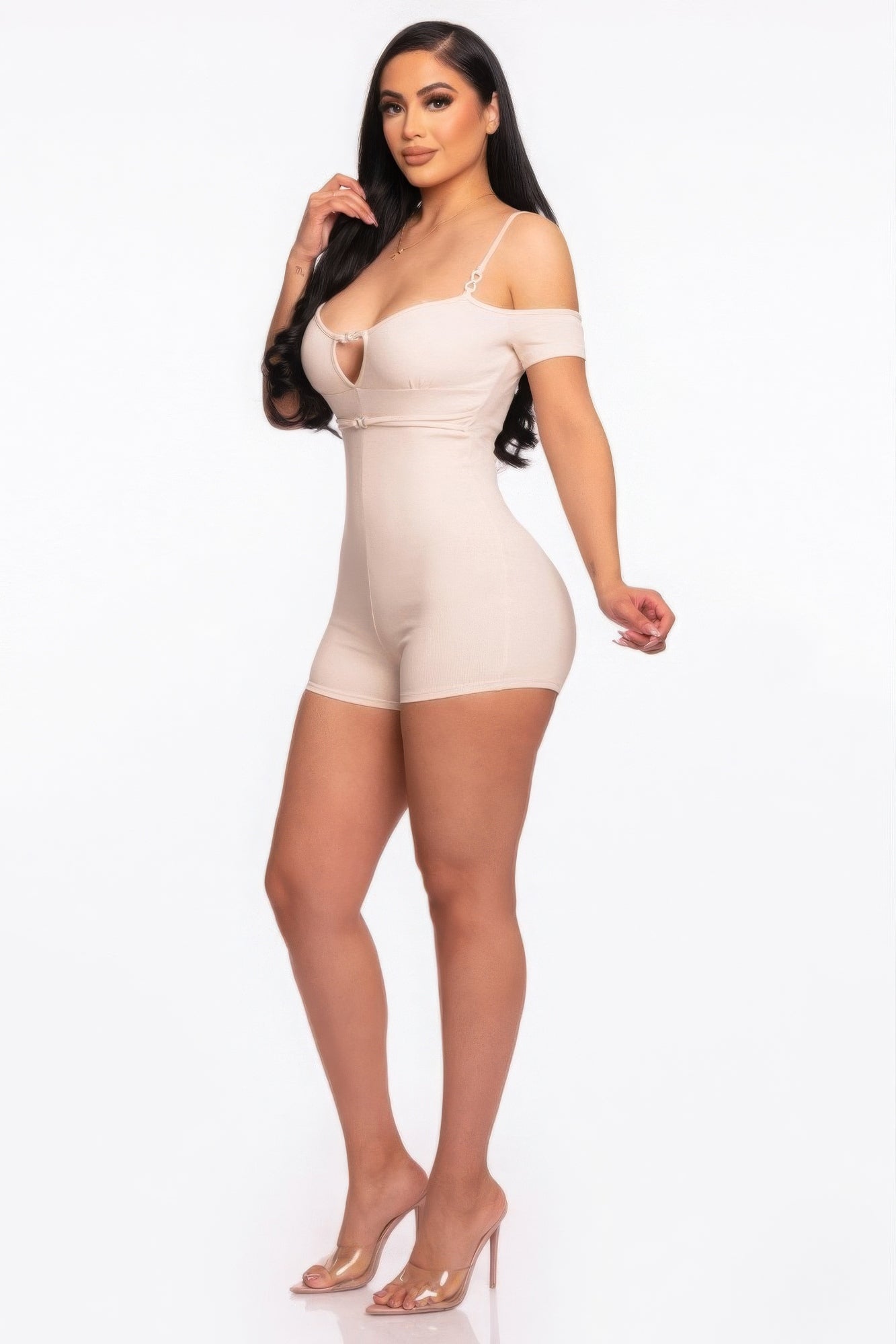 Dreamkue Infinity Off-shoulder Knitted Rompers
