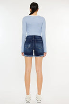 Dreamkue-Kan Can Women's Mid Rise Button Fly Denim Shorts