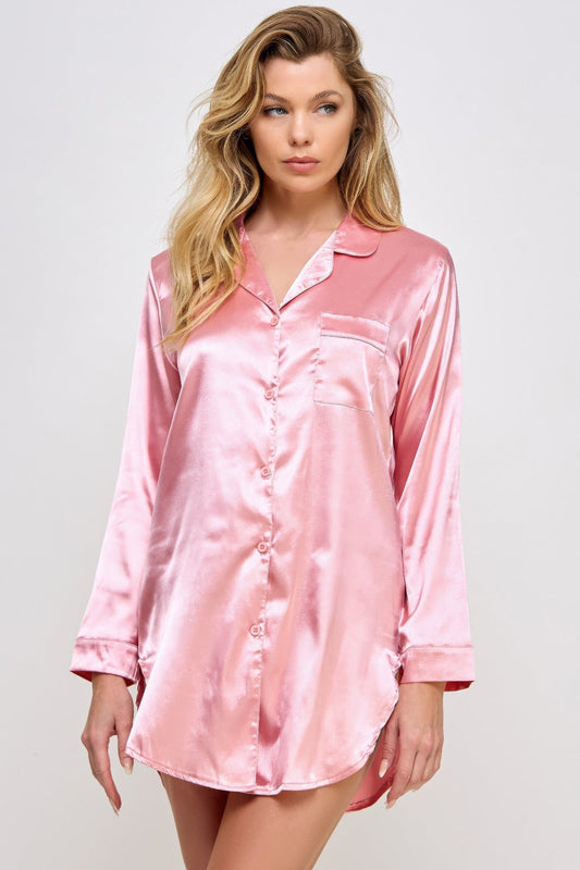 Dreamkue Kimberly Satin Sleepshirt