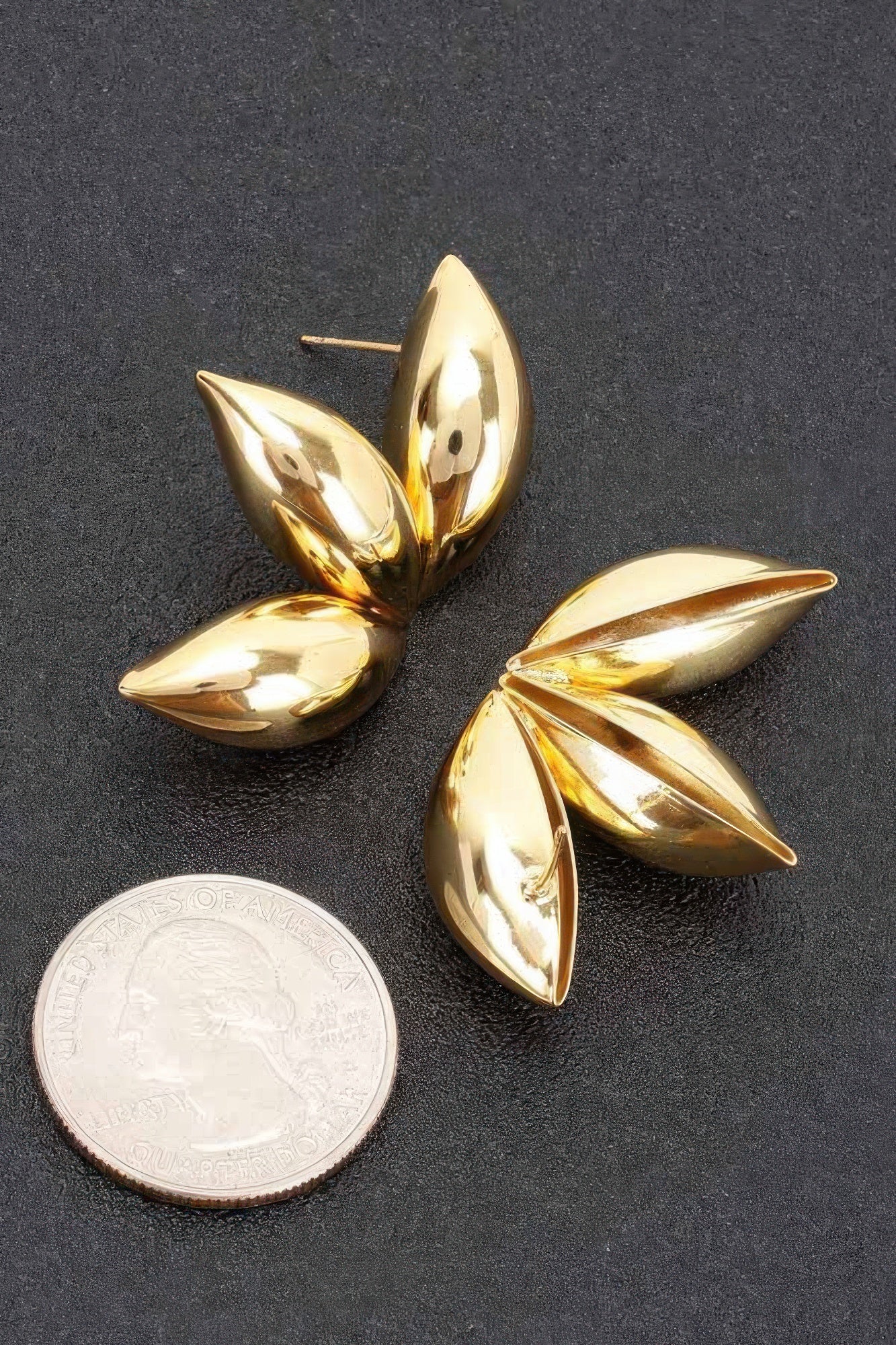 Dreamkue Metal Gold Dip Earring