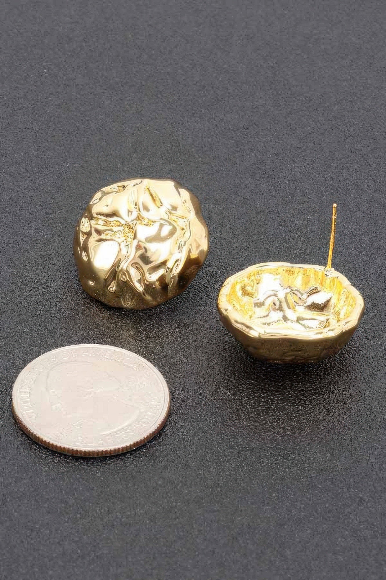 Dreamkue Metal Gold Dip Earring