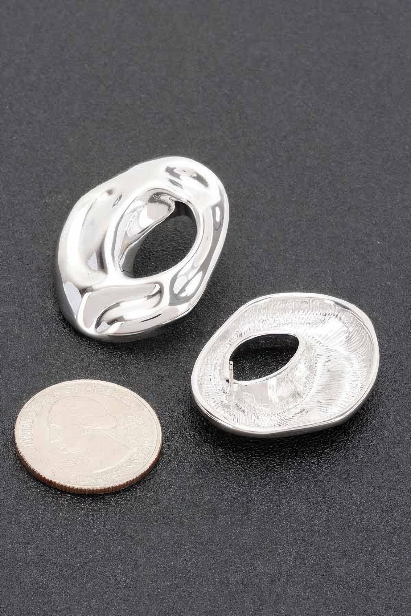 Dreamkue Metal Gold Dip Earrings