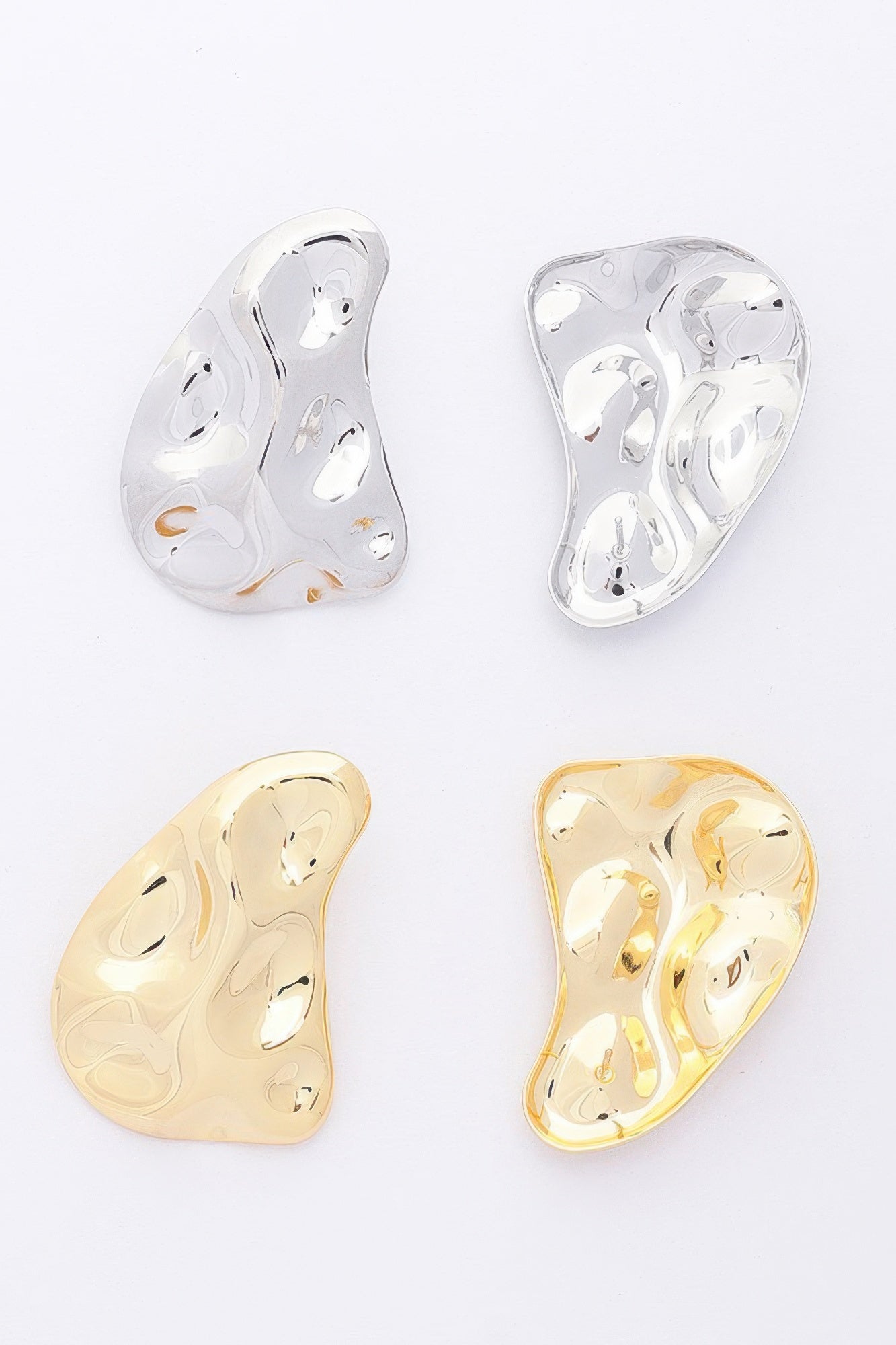 Dreamkue Metal Gold Dip Earrings