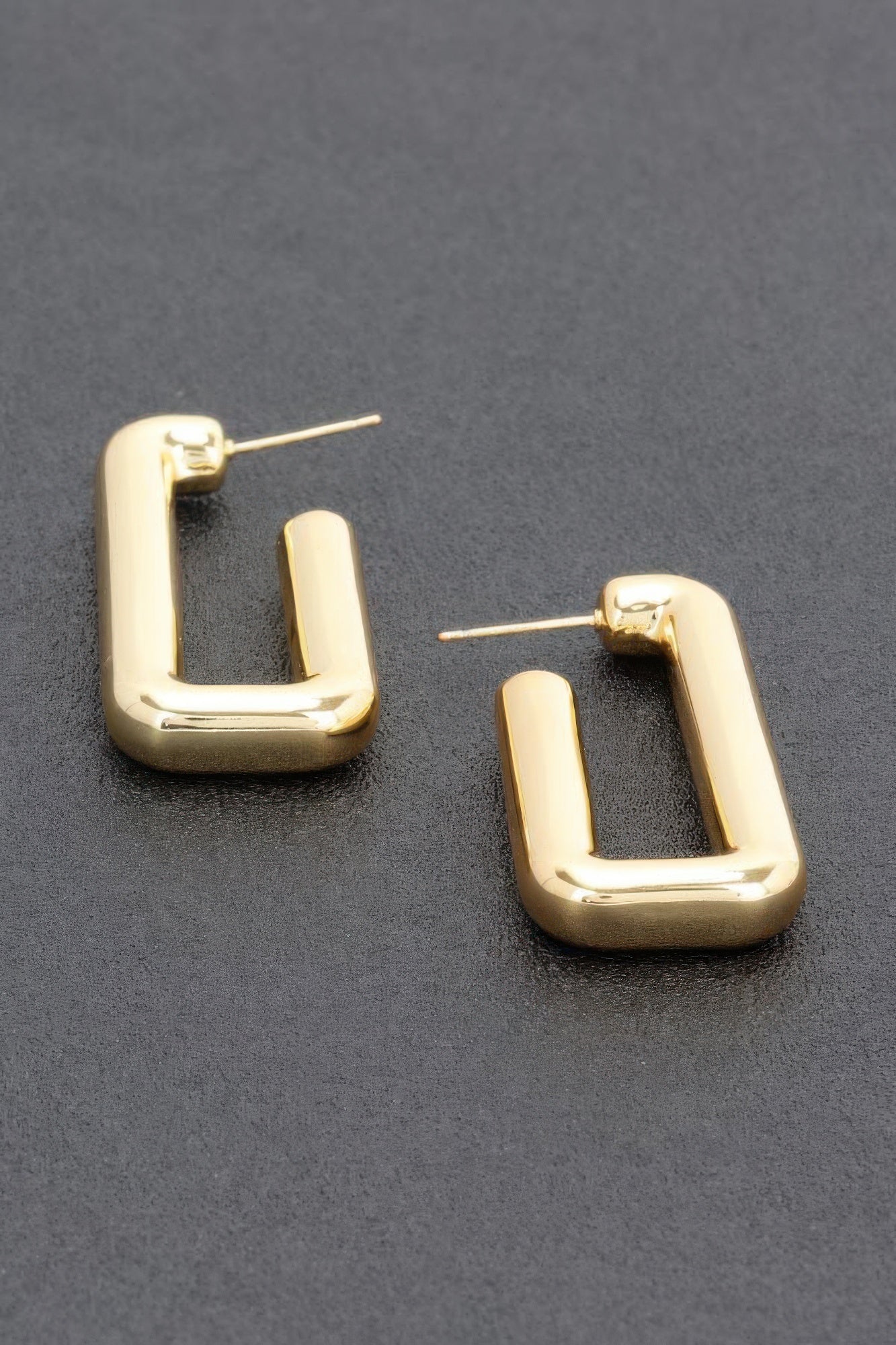 Dreamkue Metal Gold Dip Earrings
