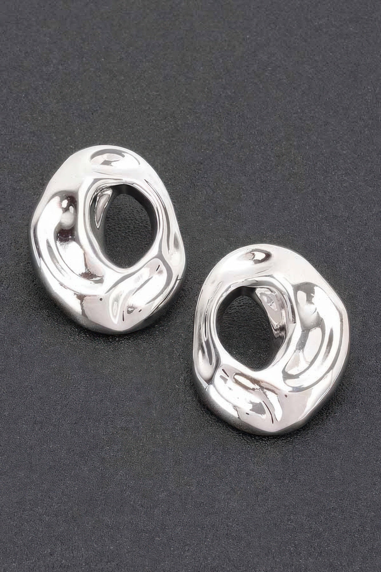 Dreamkue Metal Gold Dip Earrings
