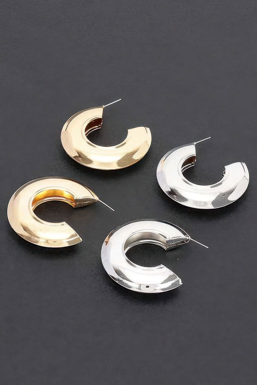 Dreamkue Metal Hoop Earrings