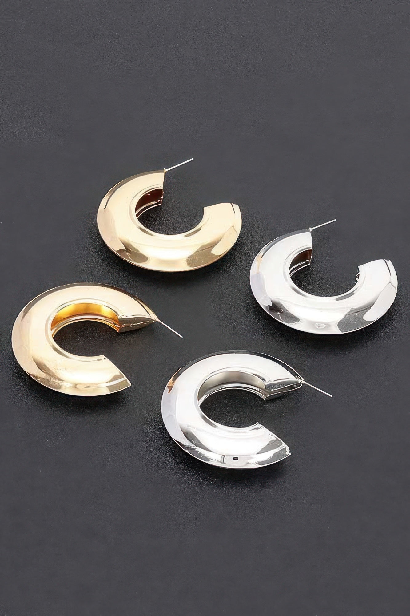 Dreamkue Metal Hoop Earrings