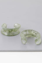 Dreamkue Multi Marble Stone Hoop Earrings
