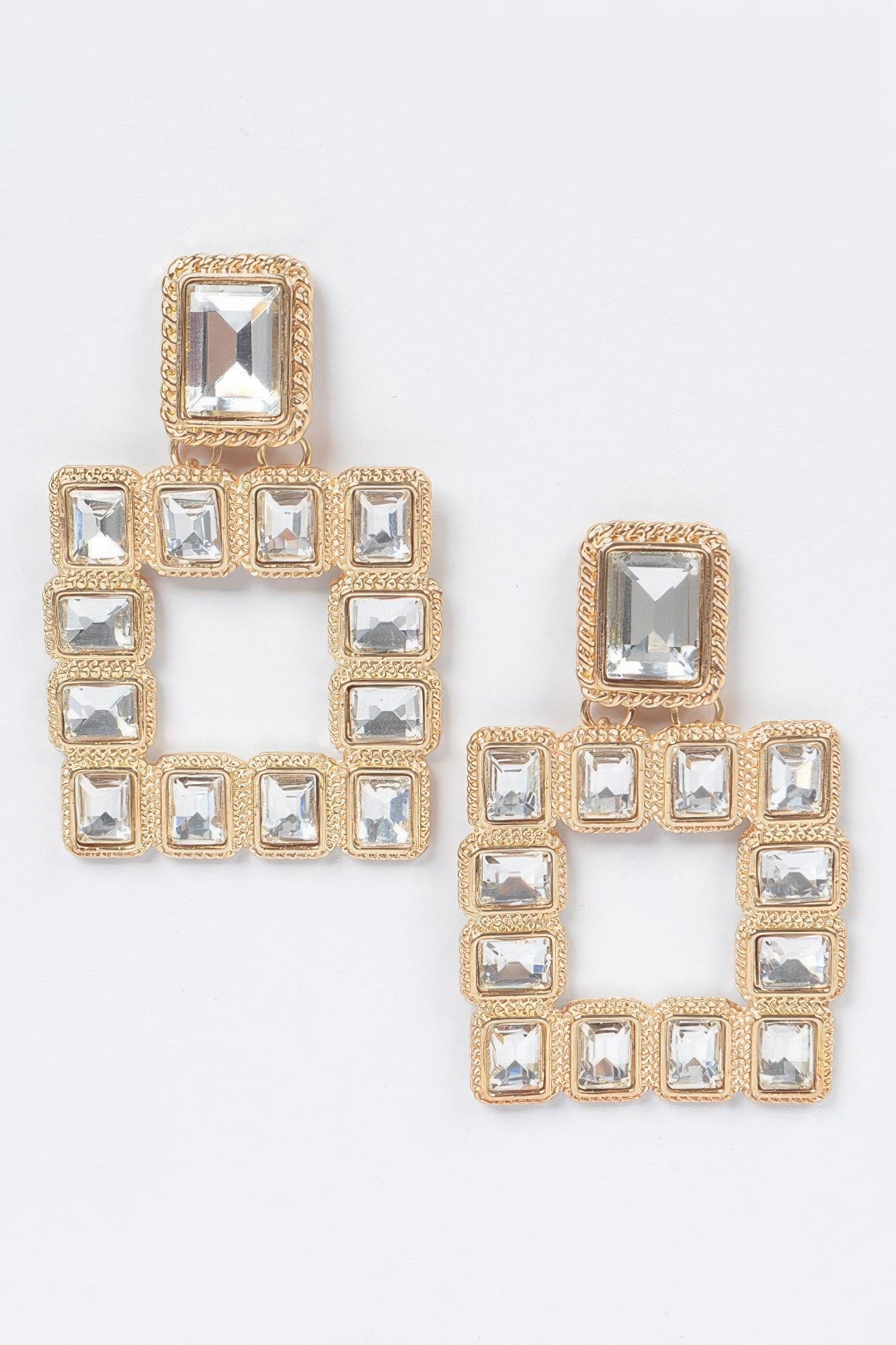 Dreamkue Multi Square Gemstone Earrings