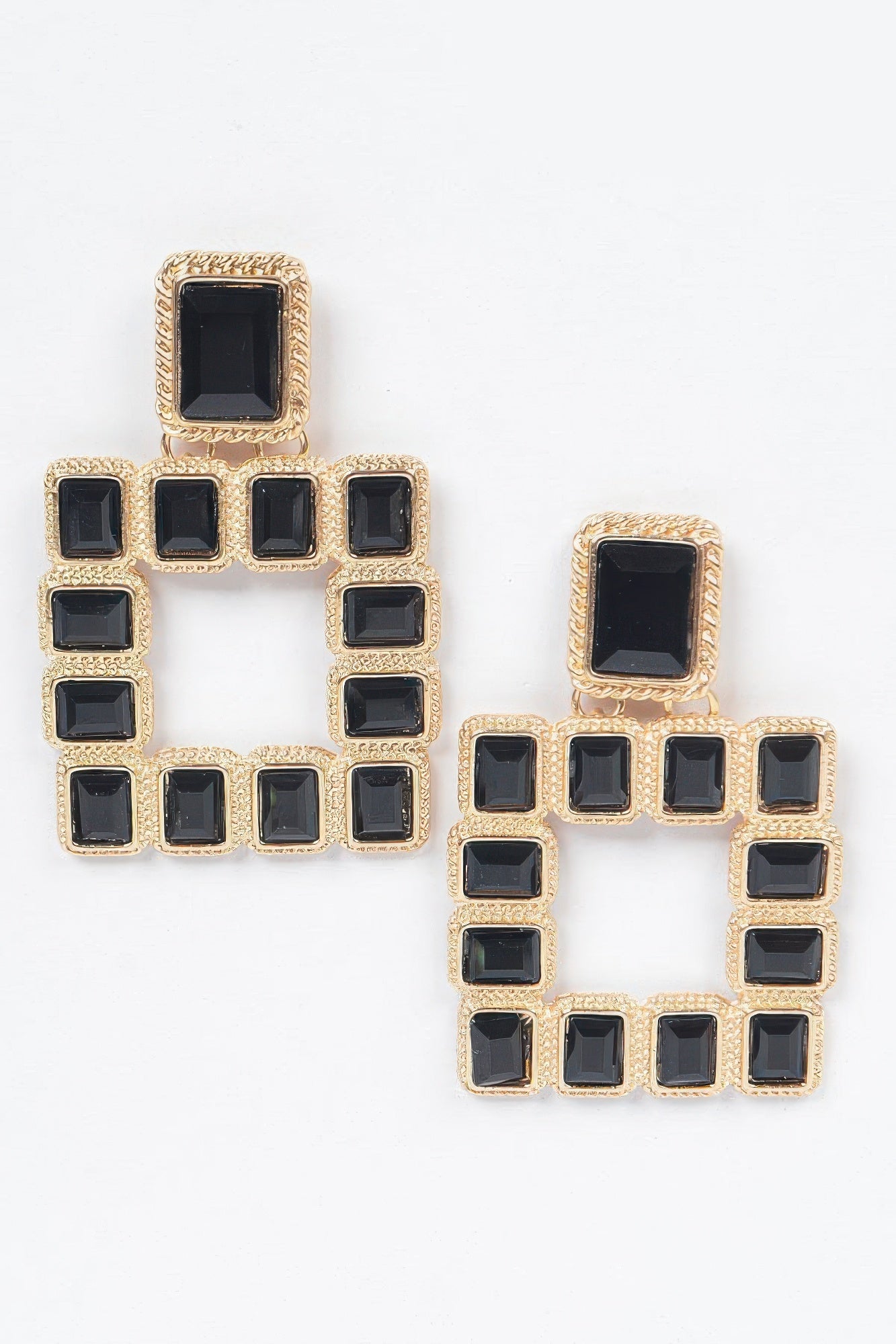 Dreamkue Multi Square Gemstone Earrings