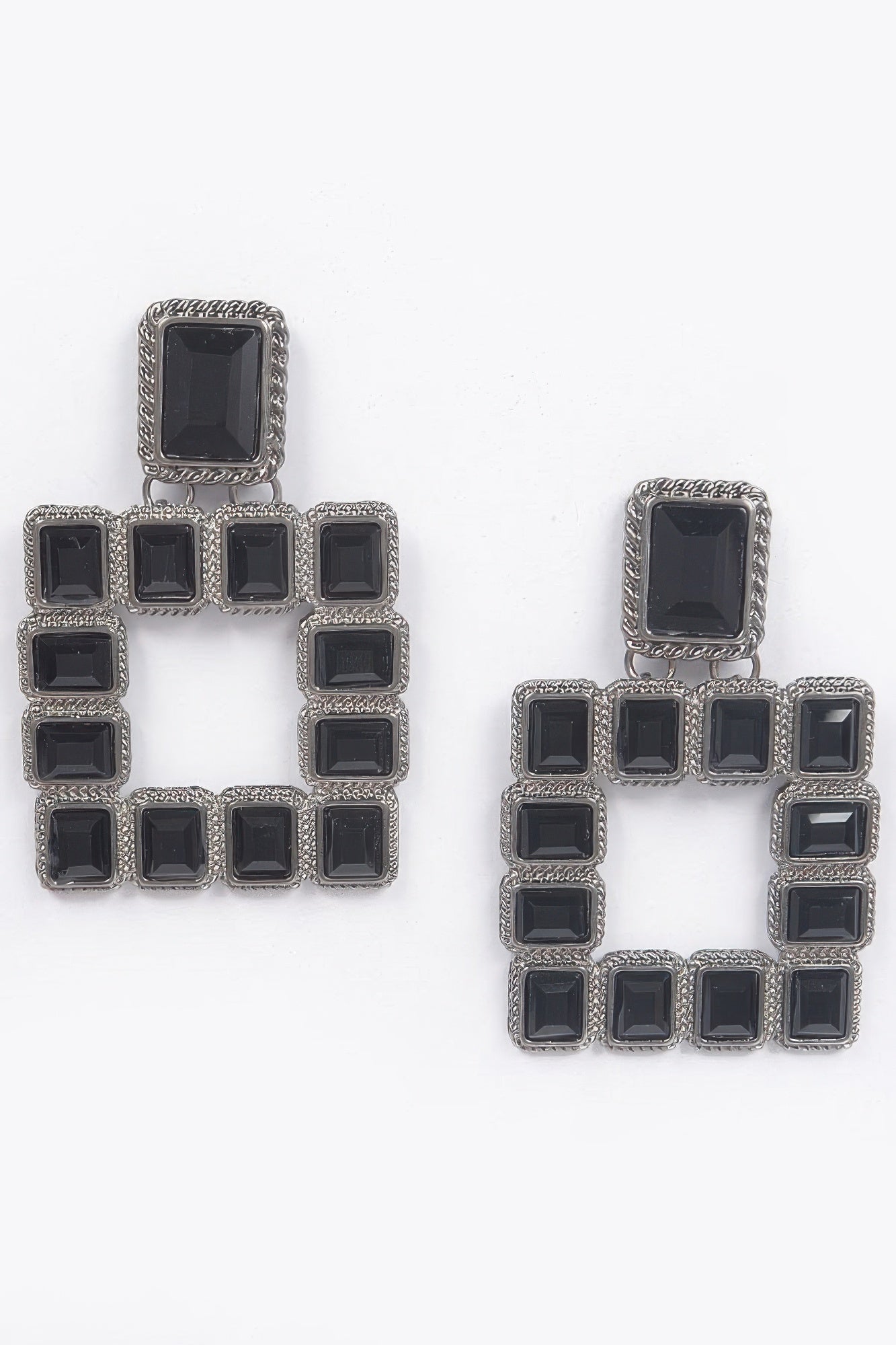 Dreamkue Multi Square Gemstone Earrings