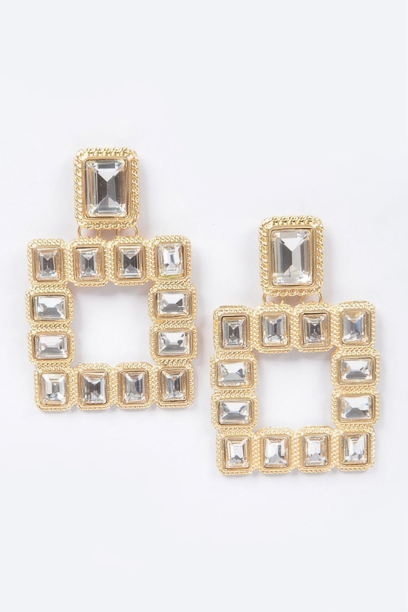 Dreamkue Multi Square Gemstone Earrings