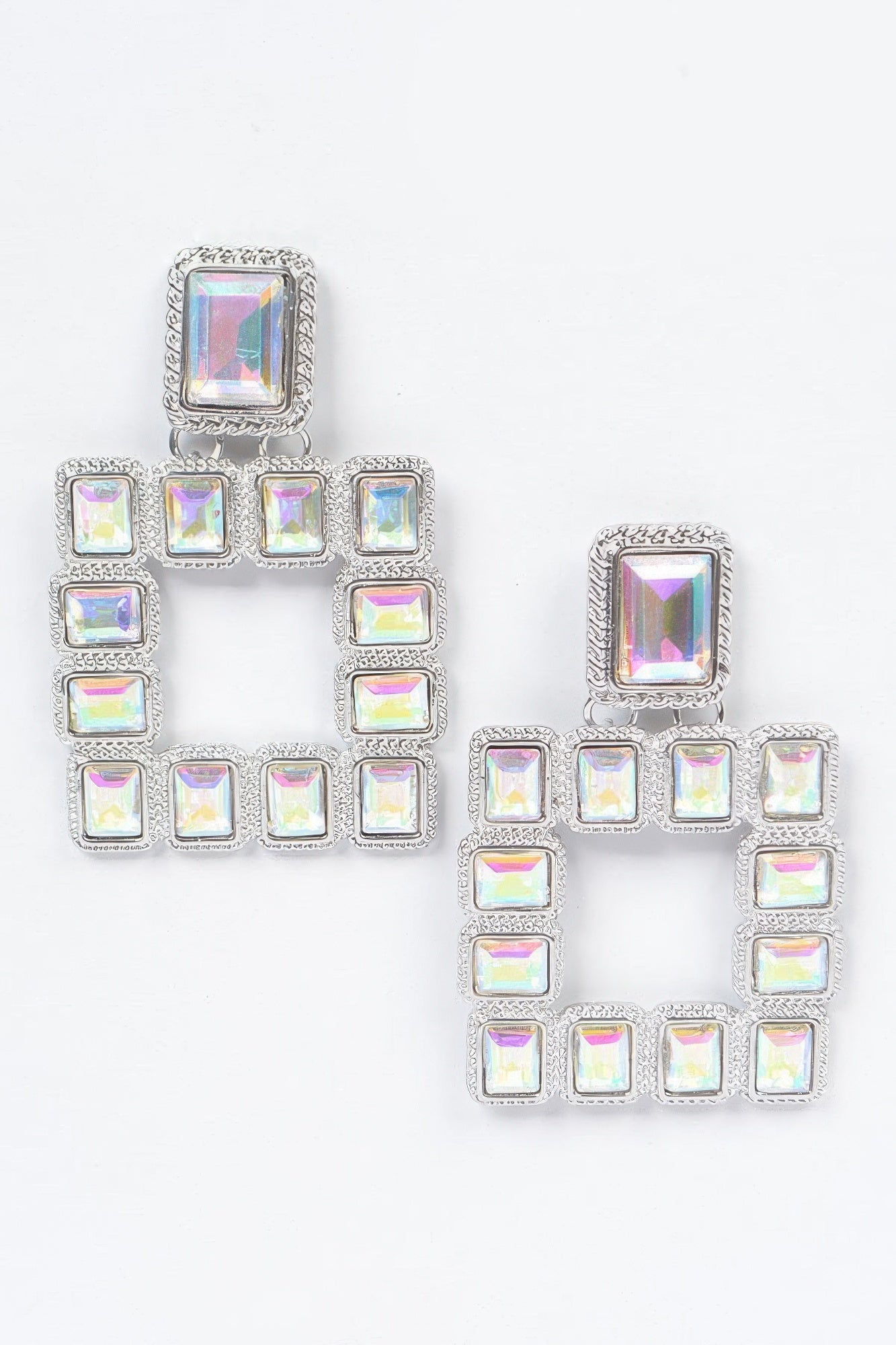 Dreamkue Multi Square Gemstone Earrings