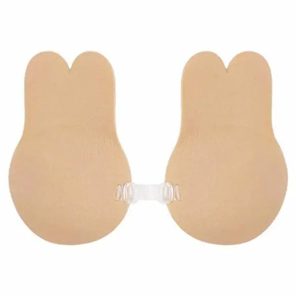 Dreamkue Nude Front Clip Adhesive Strapless Backless Push Up Bra B / C Cup
