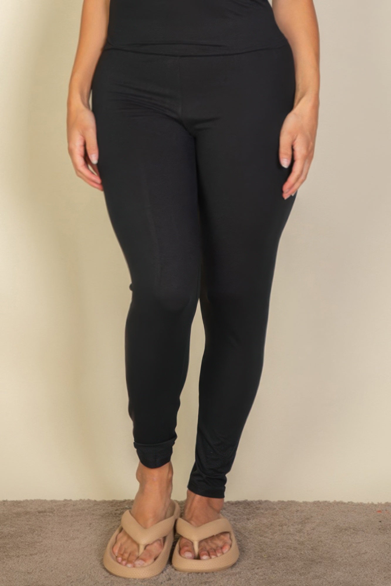 Dreamkue Plus Basic Solid Leggings