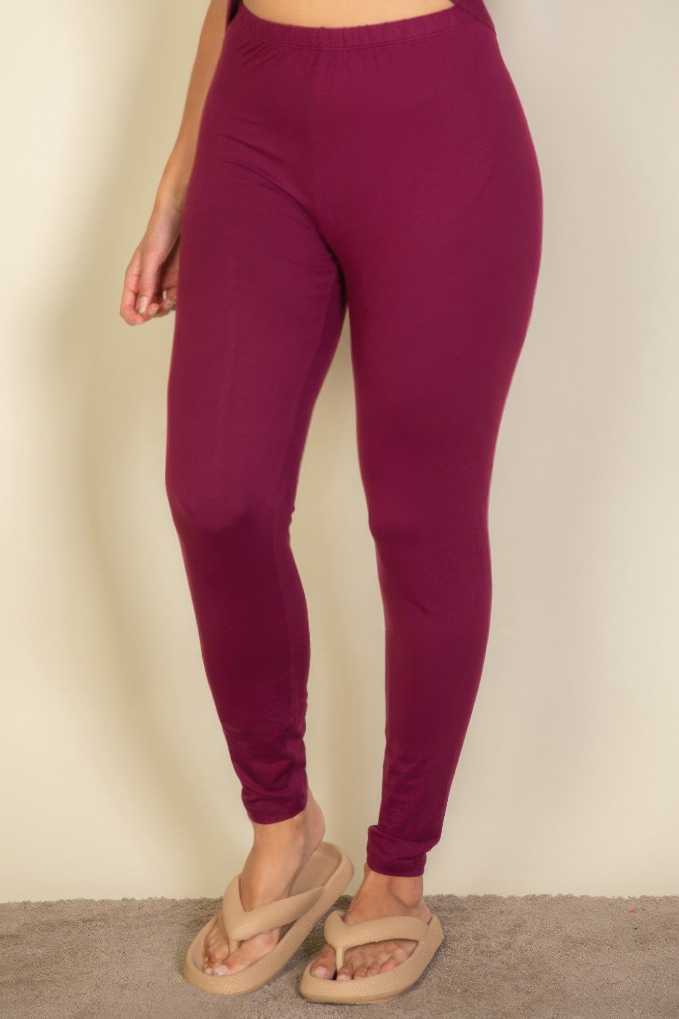Dreamkue Plus Basic Solid Leggings