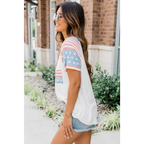 Red White & Blue Pocket Tee