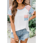 Red White & Blue Pocket Tee