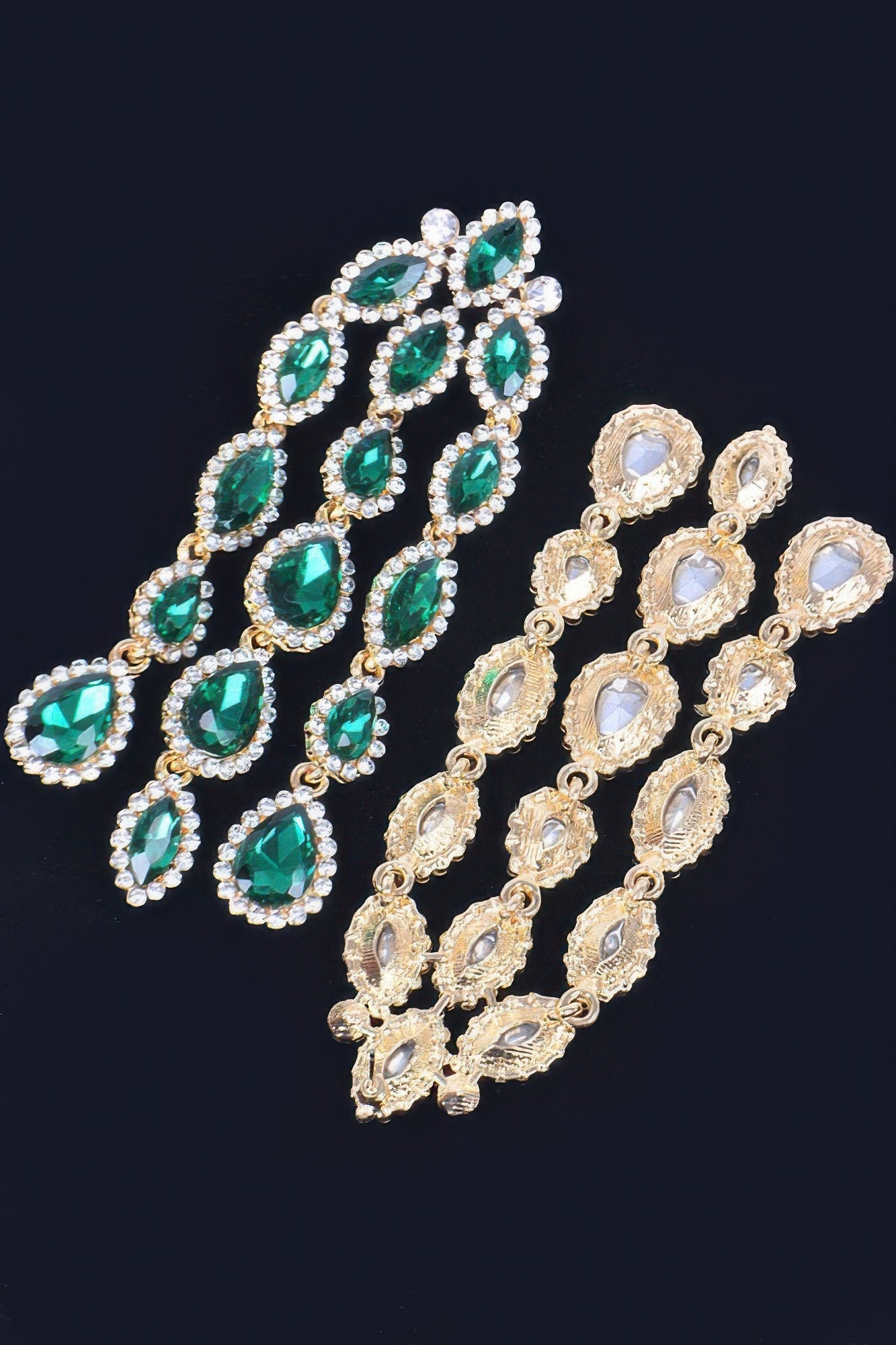 Dreamkue Rhinestone Fringe Earring