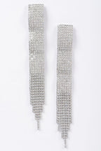Dreamkue Rhinestone Fringe Earring