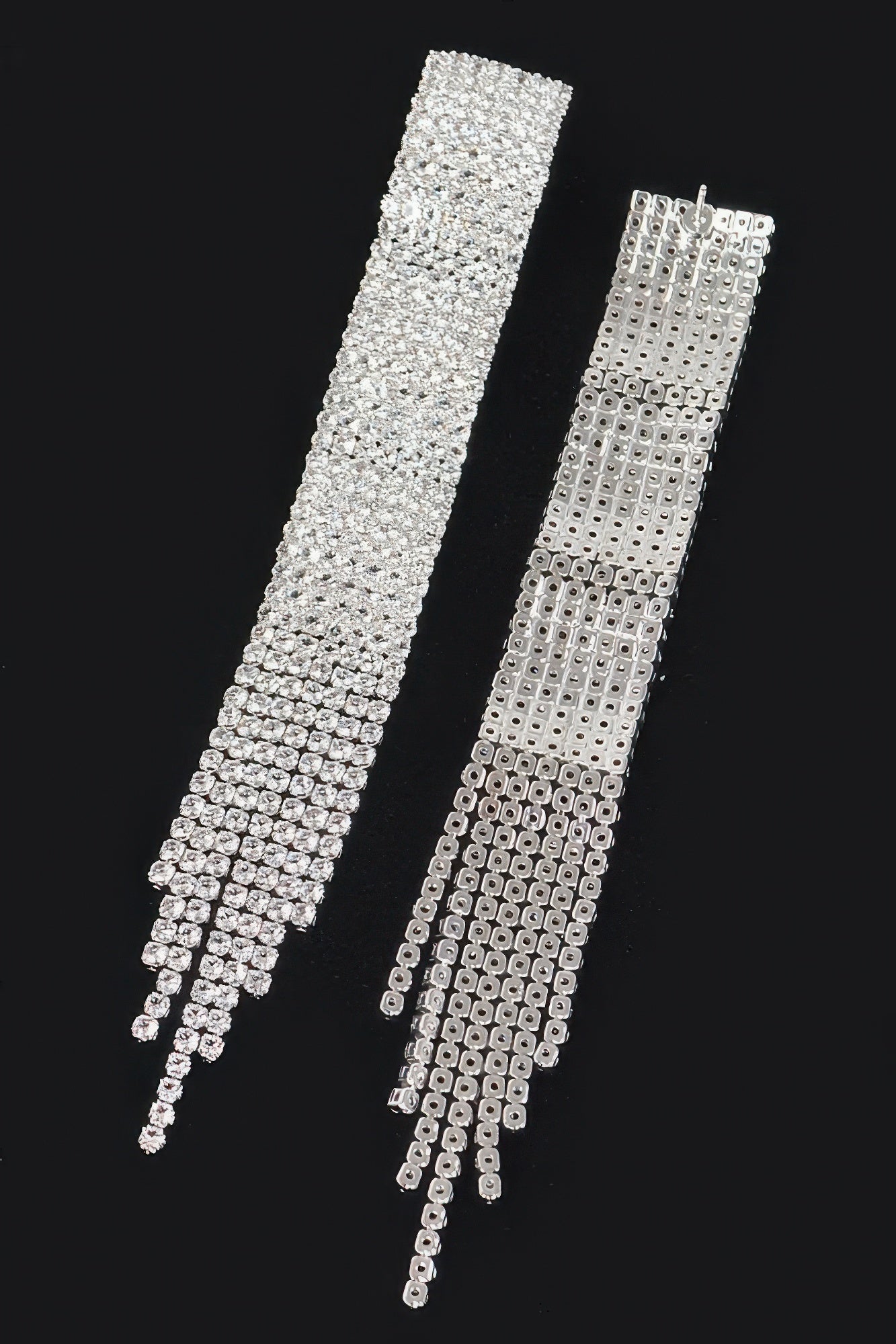 Dreamkue Rhinestone Fringe Earring