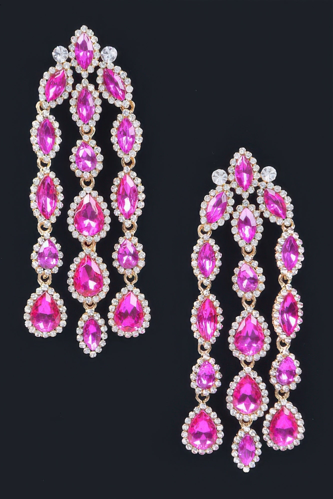 Dreamkue Rhinestone Fringe Earring
