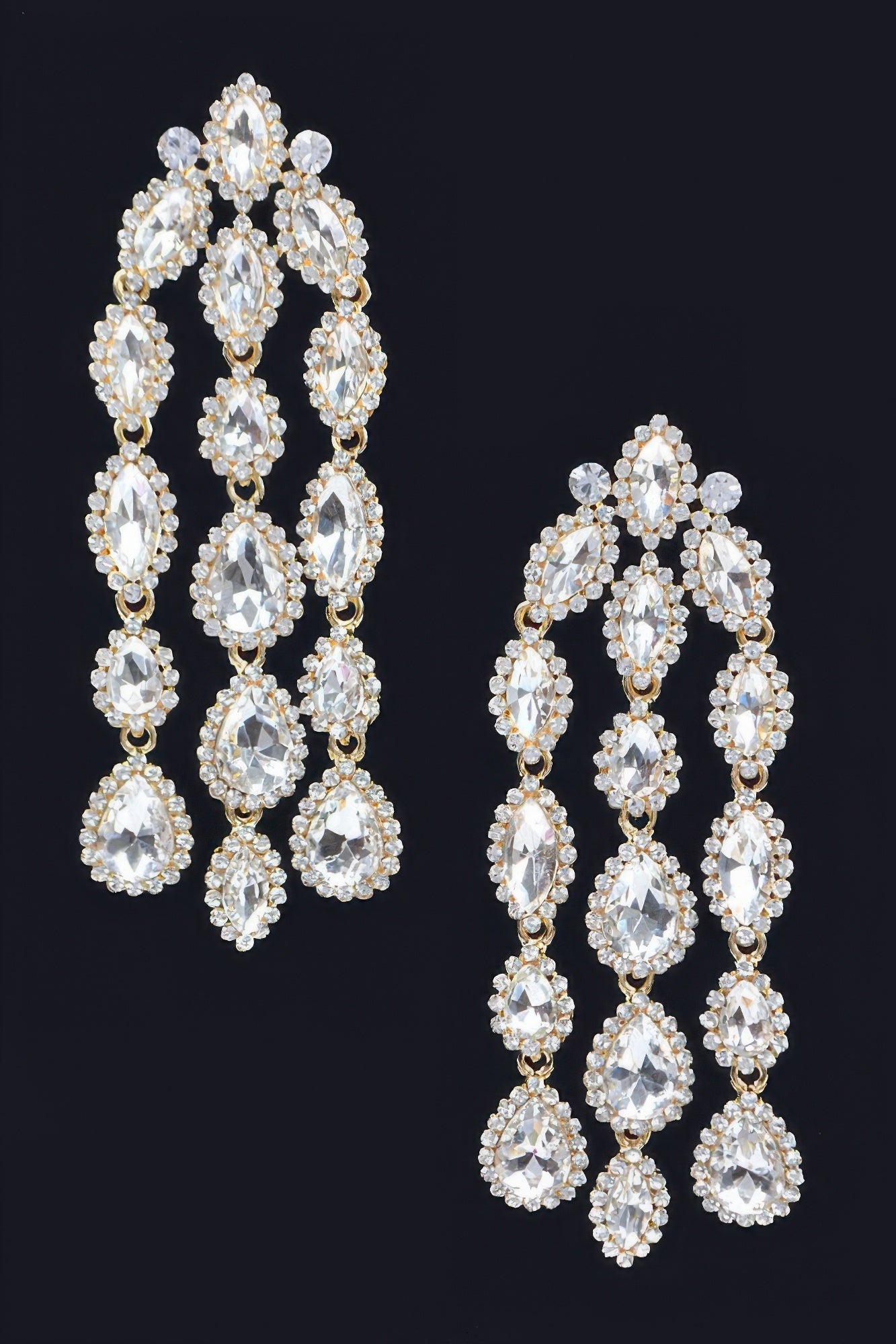 Dreamkue Rhinestone Fringe Earring
