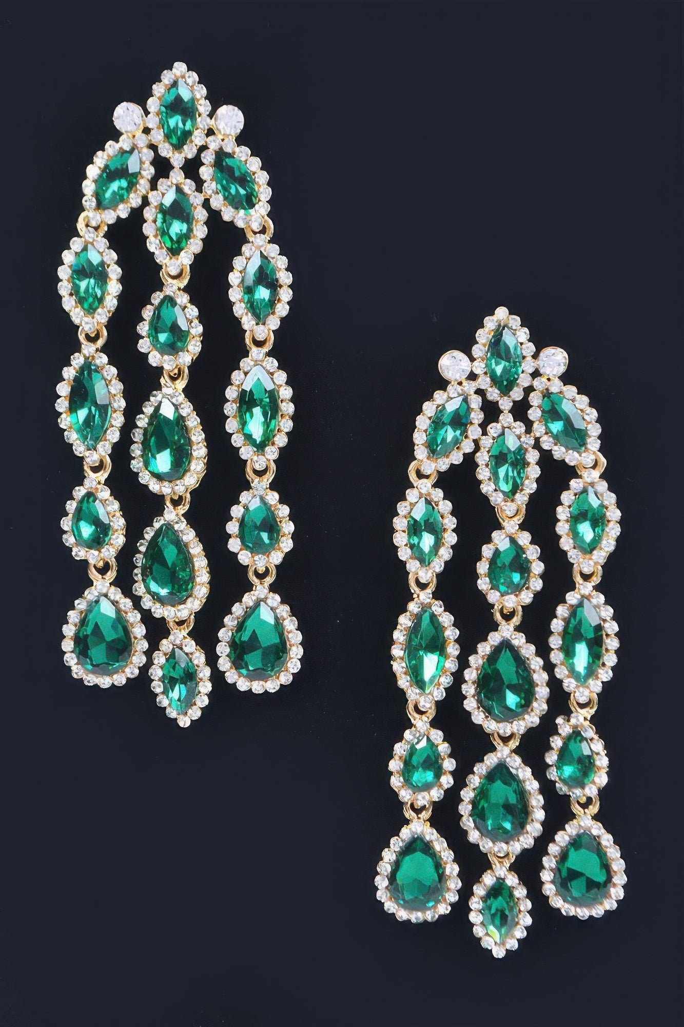 Dreamkue Rhinestone Fringe Earring