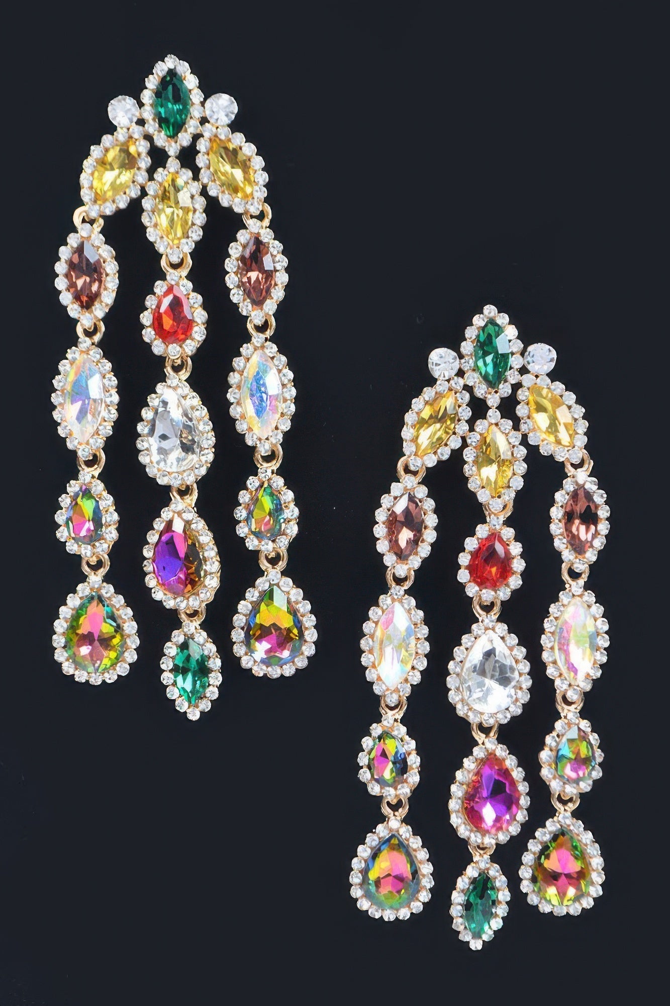 Dreamkue Rhinestone Fringe Earring