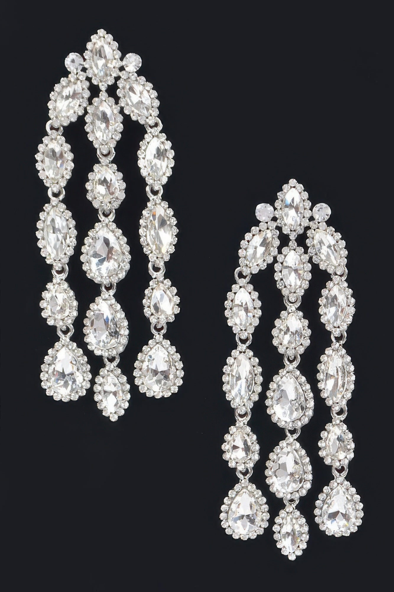 Dreamkue Rhinestone Fringe Earring