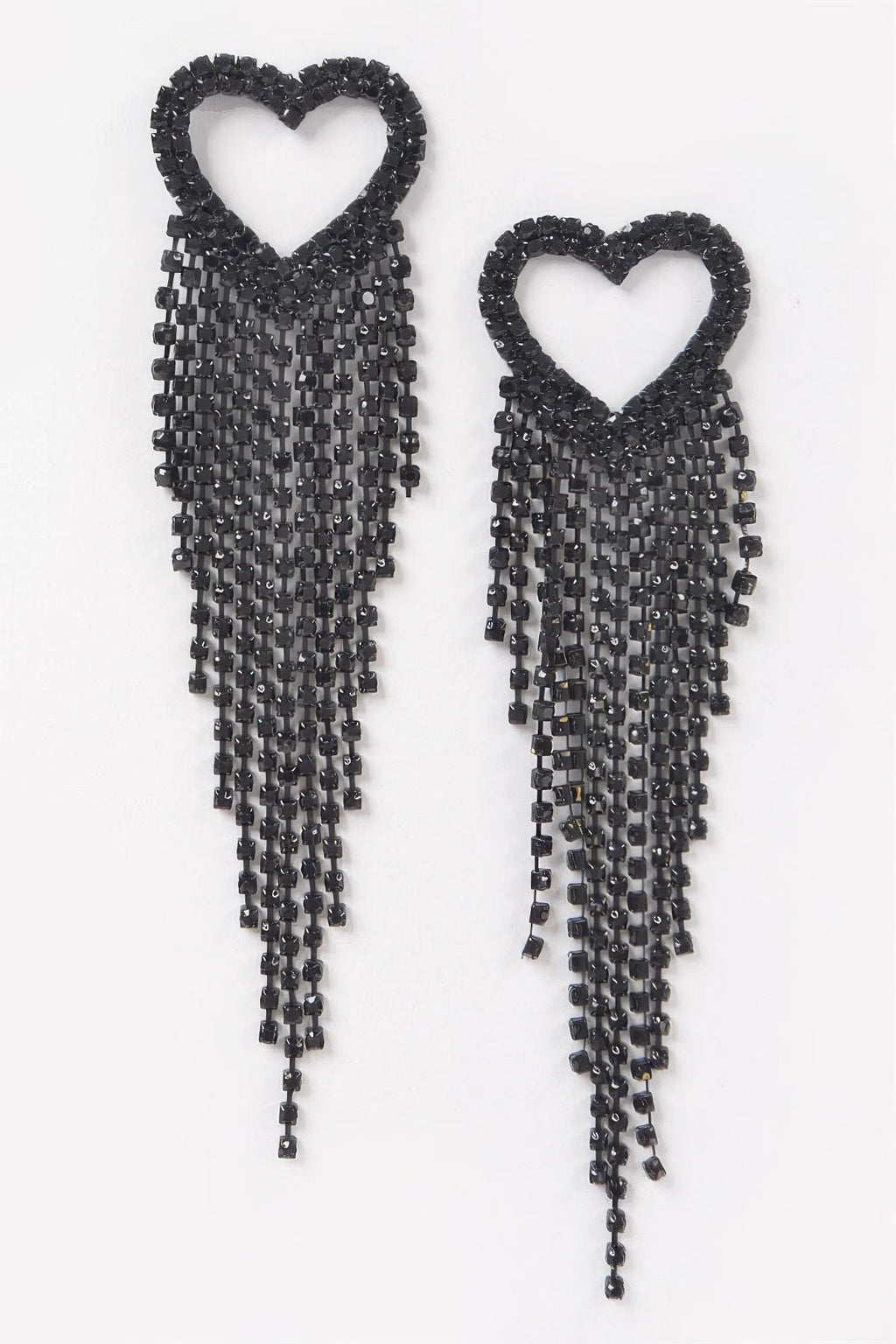 Dreamkue Rhinestone Heart Fringe Earring