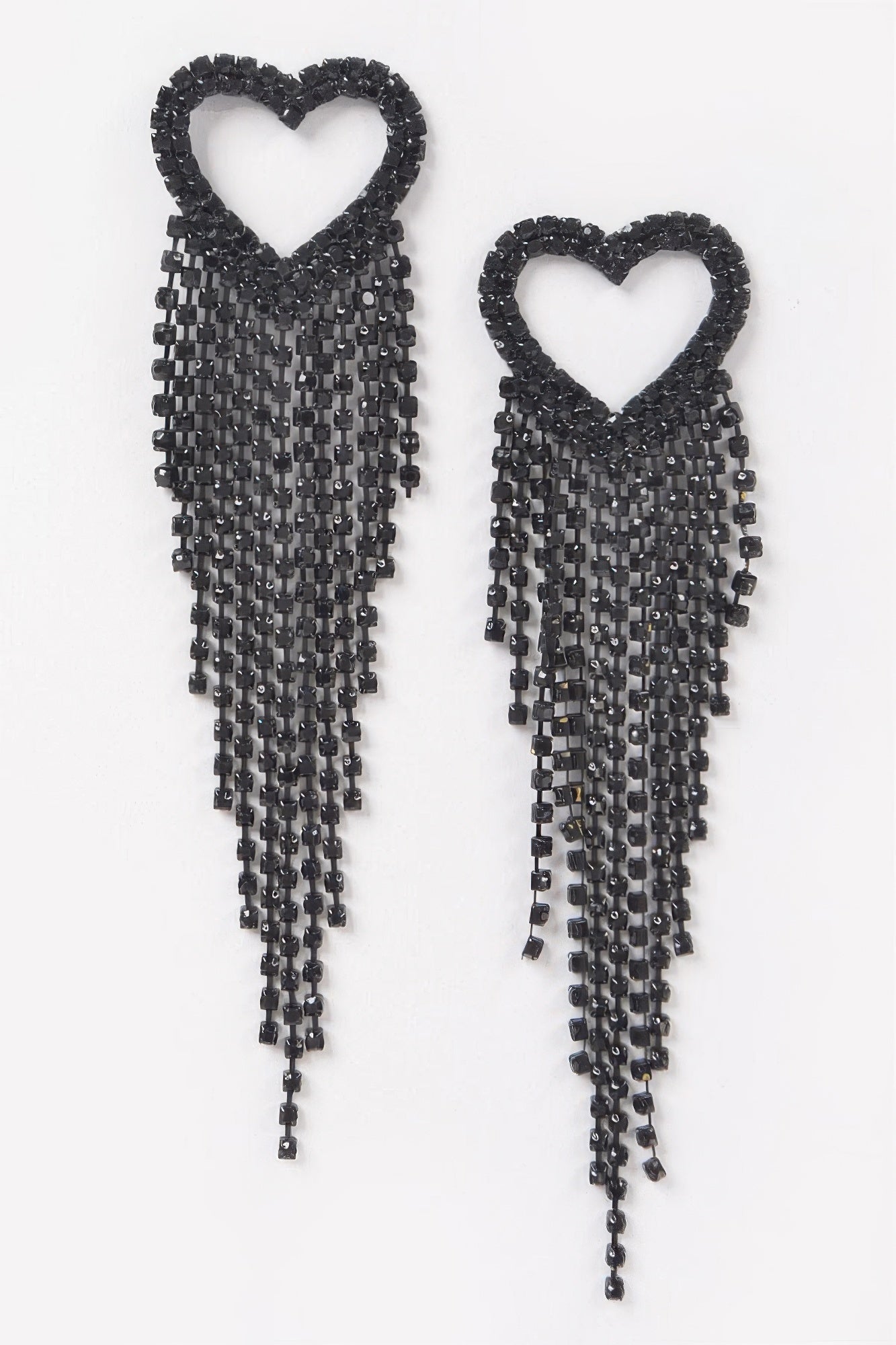 Dreamkue Rhinestone Heart Fringe Earring
