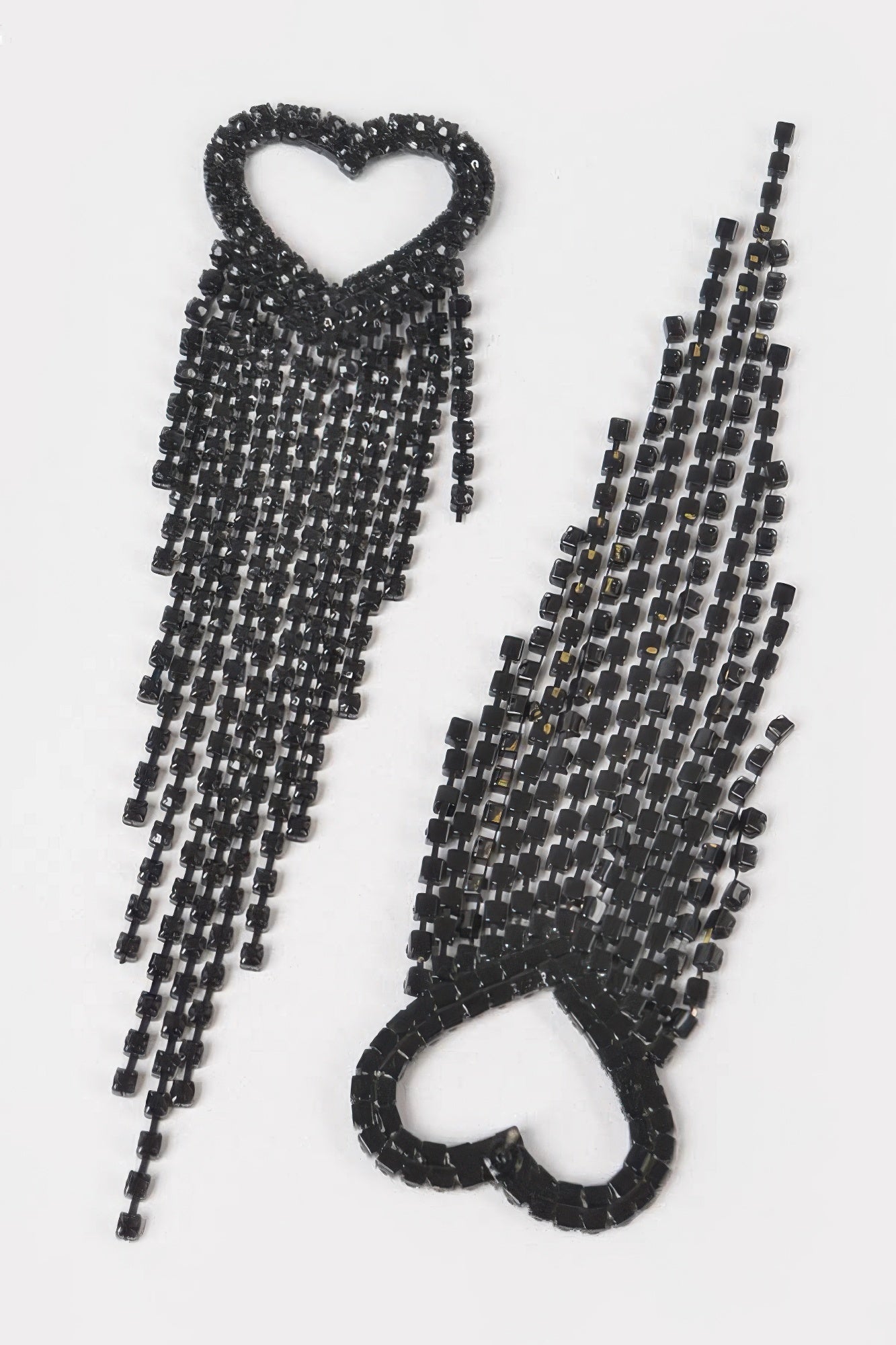 Dreamkue Rhinestone Heart Fringe Earring