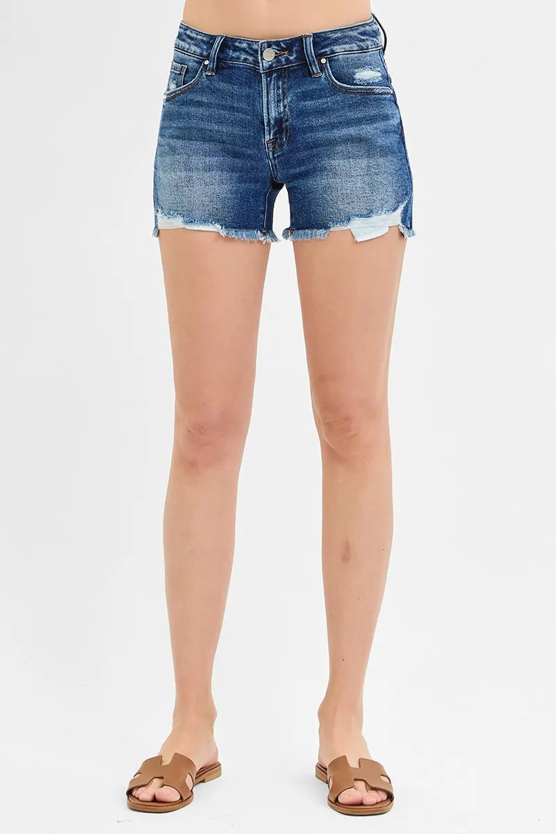 Dreamkue Risen Mid Rise Jean Shorts