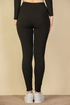 Dreamkue Tie-Front Ribbed Lounge Leggings