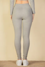 Dreamkue Tie-Front Ribbed Lounge Leggings