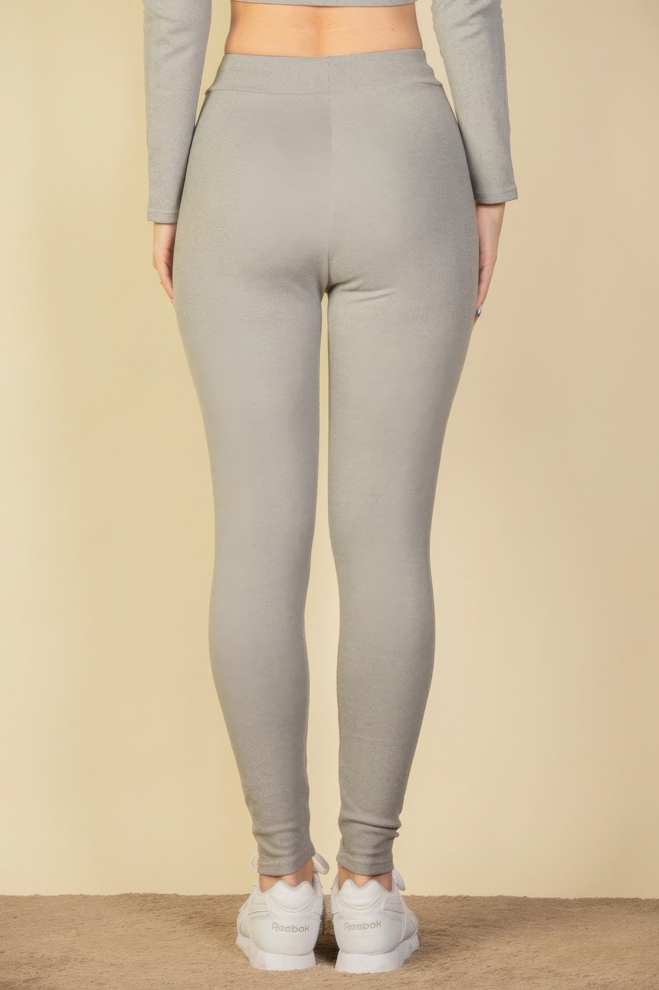 Dreamkue Tie-Front Ribbed Lounge Leggings