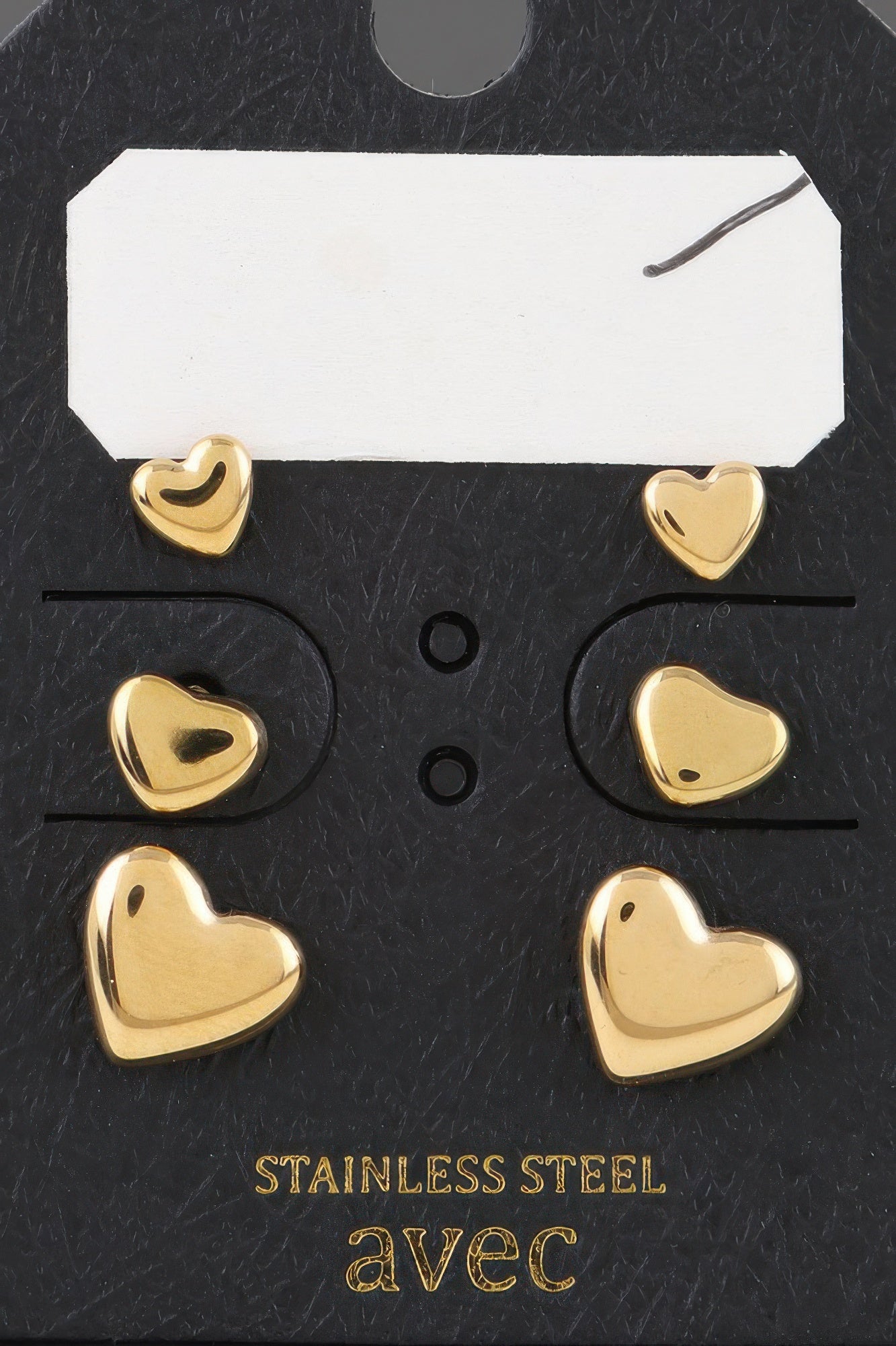 Dreamkue Dreamkue Triple Hearts Stud Earrings Set