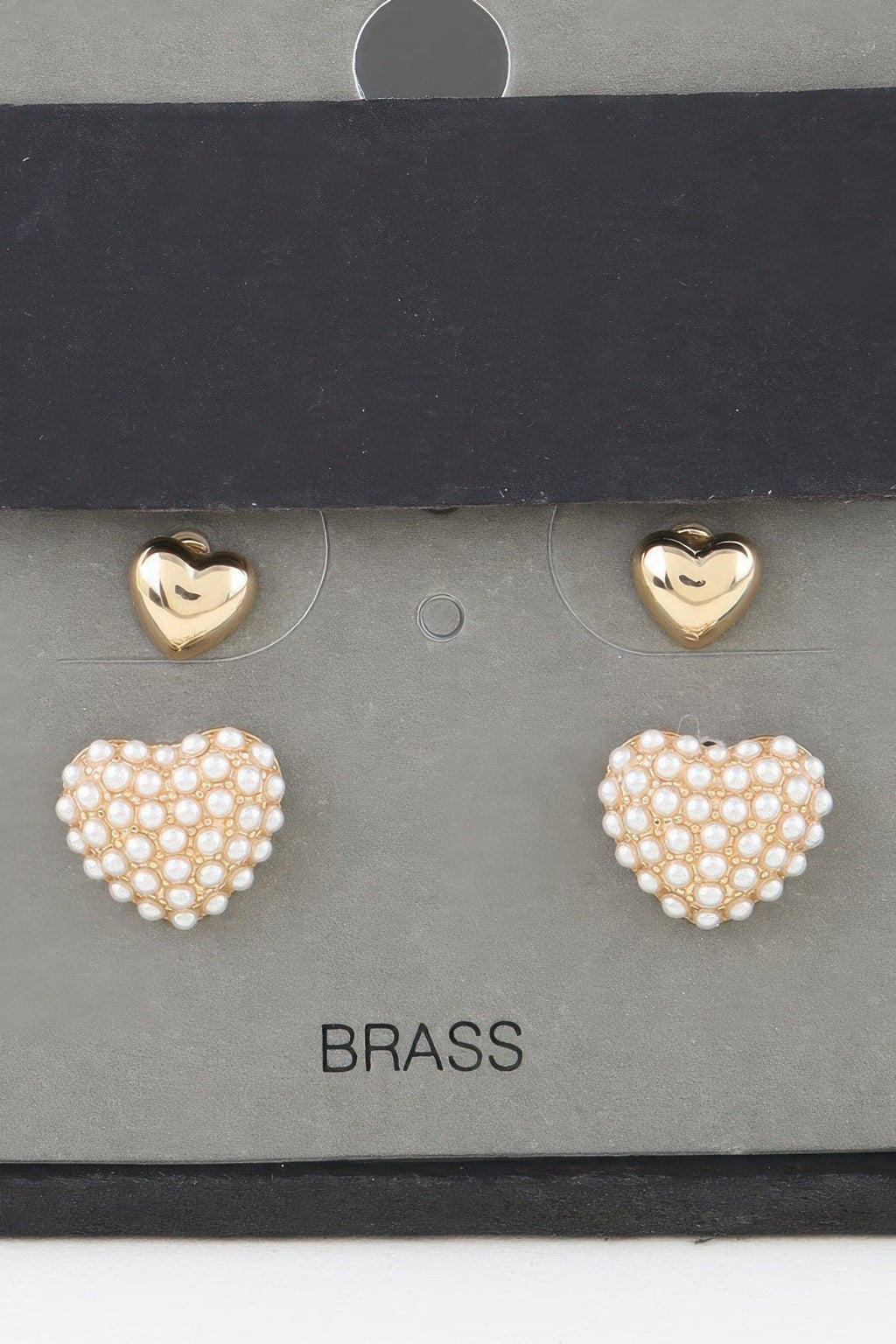 Dreamkue Twin Hearts Stud Earrings