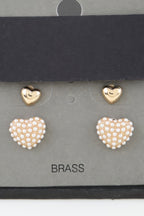 Dreamkue Twin Hearts Stud Earrings