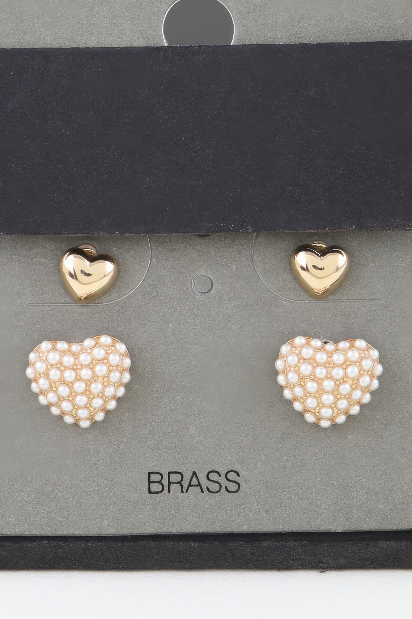 Dreamkue Twin Hearts Stud Earrings