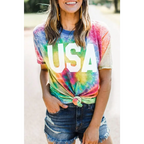 Tie-Dye USA Graphic T-Shirt