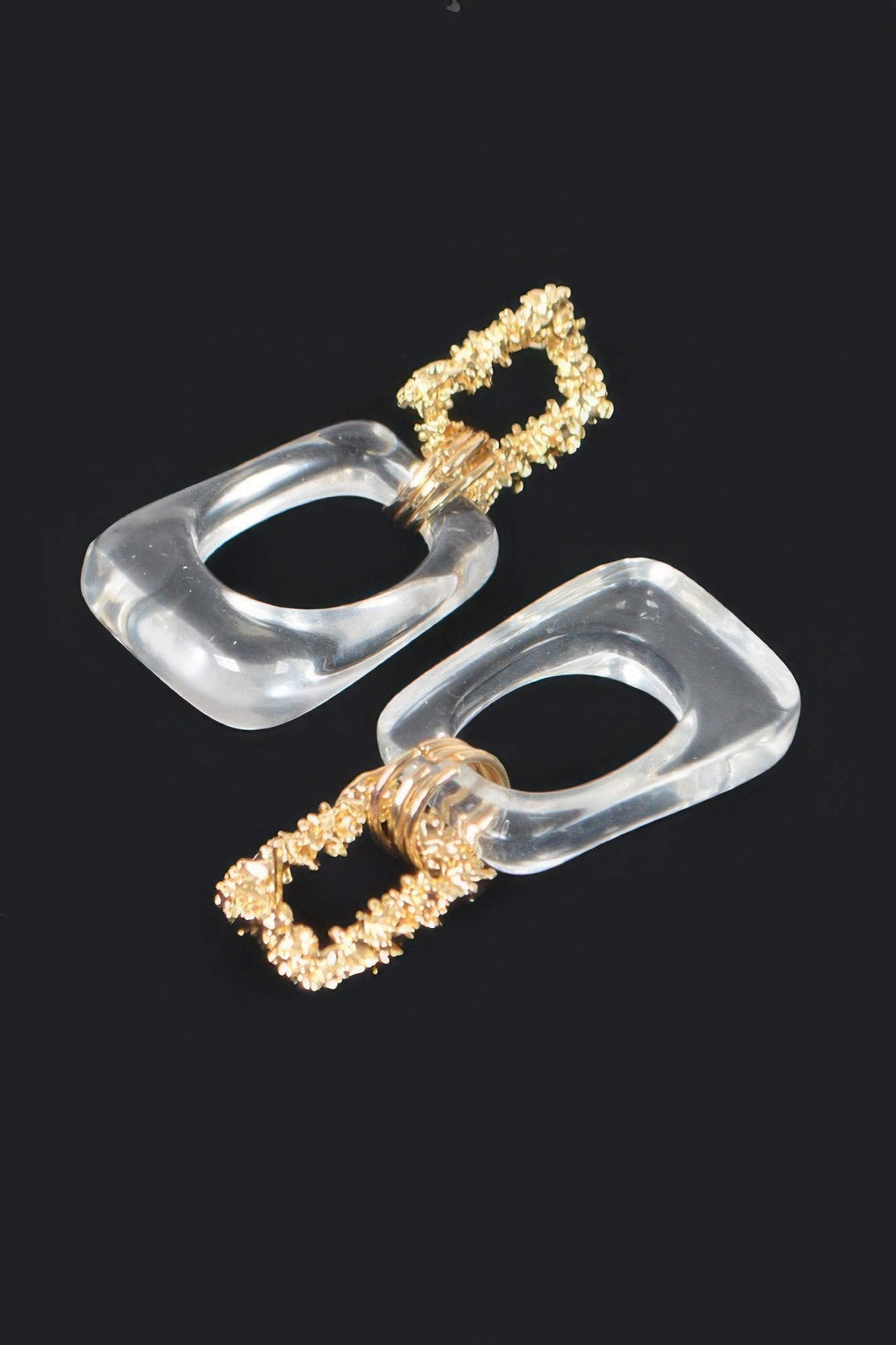 Dreamkue Vintage Metal Clear Earring