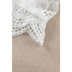 Dreamkue White Lace Trim Spaghetti Strap Bralette