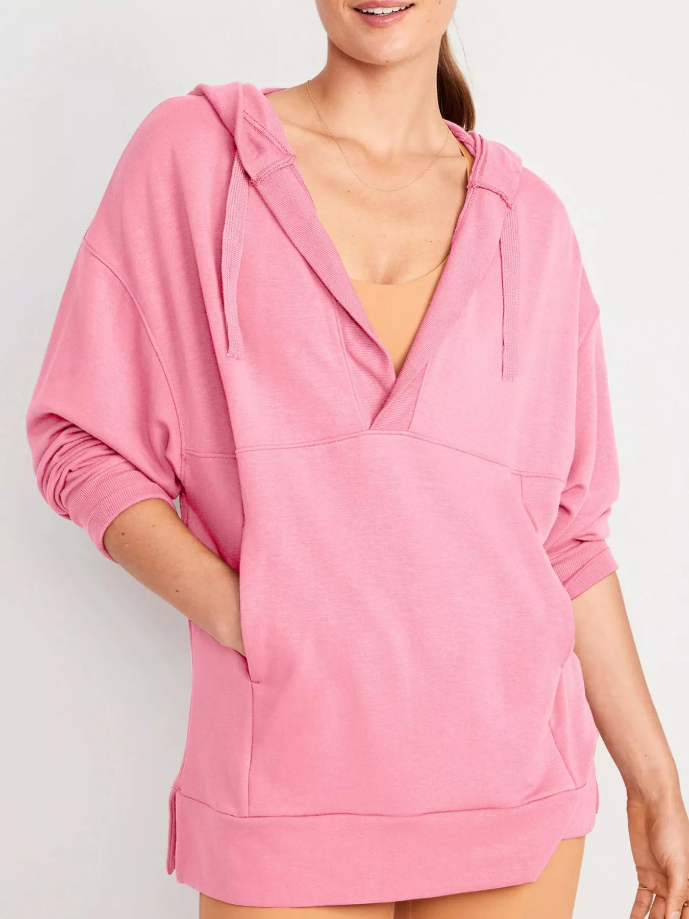 Drawstring Kangaroo Pocket Long Sleeve Hoodie – Cozy Casual Layer