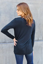 Round Neck Long Sleeve Top – Classic, Comfy & Versatile