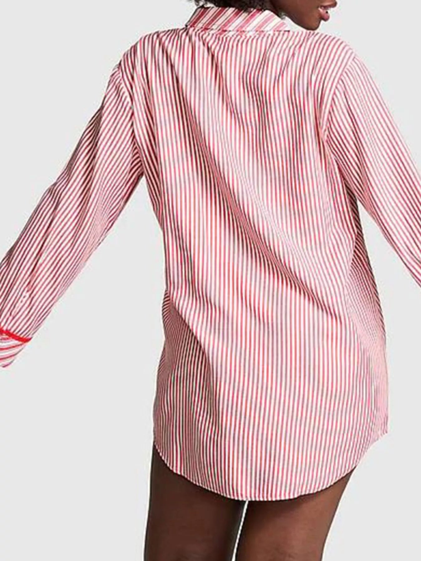 Striped Long Sleeve Button-Up Shirt – Classic Casual Chic