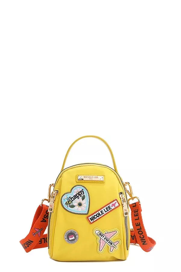 Embroidered Travel Patch Bag | Multi-Way Backpack, Crossbody & Handbag