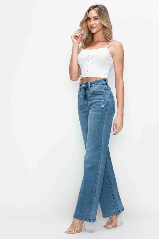 High Rise Wide Leg Jeans – Flattering, Vintage & Plus-Size Friendly